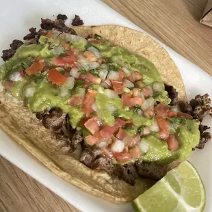 Carne asada taco