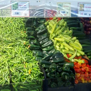 lots, and lots, and lots of peppers.