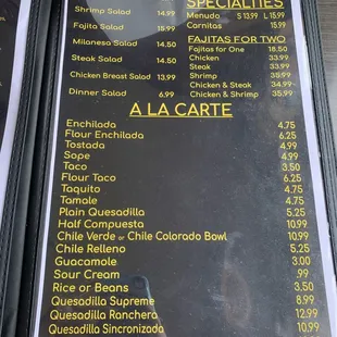 Menu 2/5