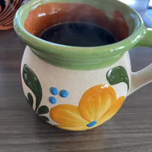 Coffee In Decorative Cup