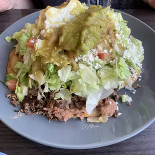 Compuesta with carne asada