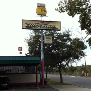 It's easy to miss their sign.