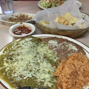 Chile Relleno with green sauce