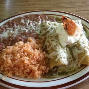 Green Shrimp Enchiladas
