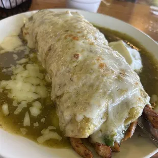Massive chicken burrito