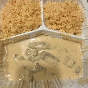 This is what I got for my wedding meal 2 tortillas and I can&apos;t even put meat in more than one.