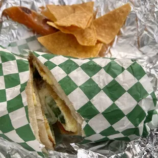 Middle of road breakfast burrito.