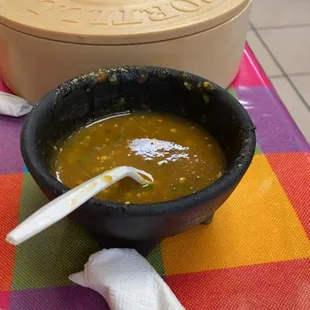 Salsa is hot and delicious