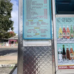 the menu