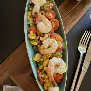 Citrus seafood salad