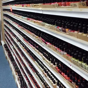 Just one of the walls with nail polish. If I were a woman, this would be like heaven.
