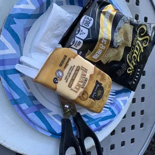 Pita $2 and Havarti cheese $8