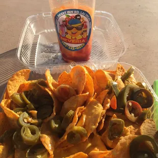 Chamango and nachos.