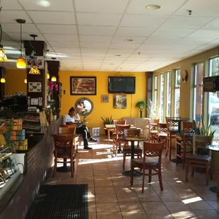 a person sitting at a table