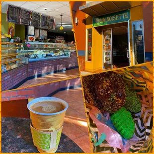 Montage of images from La Noisette Cafe &amp; Delí