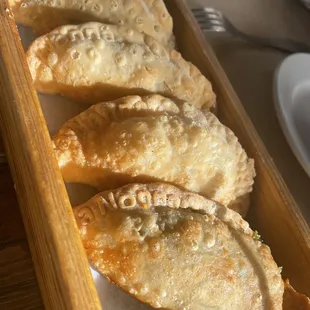 Veggie Empanada, Beef Empanada, Ham &amp; Cheese Empanada, Chicken Empanada