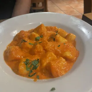 Gnocchi with blush sauce