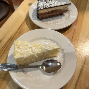 Chocolate hazelnut cake &amp; limoncello cake!