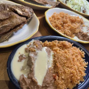 Beans and Rice w/queso