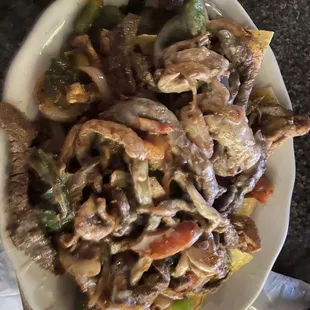 Fajita nachos