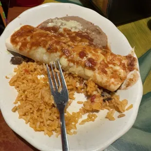 Steak burrito