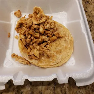 Chicken taco