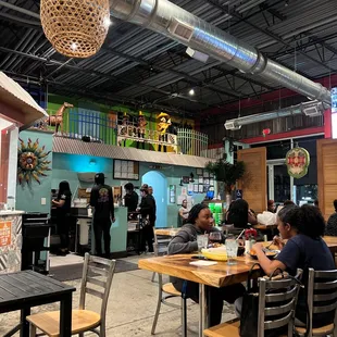 Interior of establishment