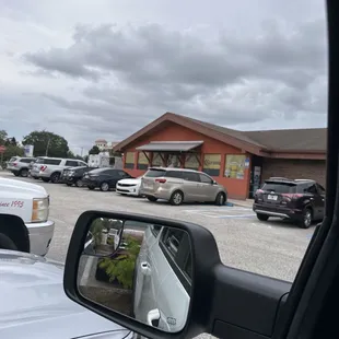 a view of a parking lot