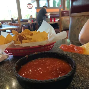 Chips and salsa.