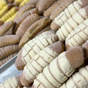 a variety of baked goods