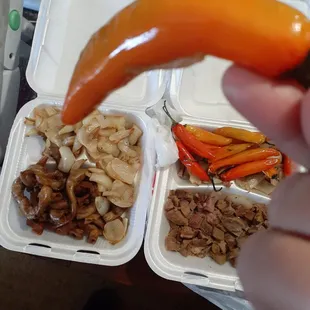 See!! Way less meat and more chiles and onion!! Not lying!!