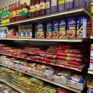 a variety of food items