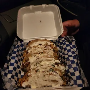 Niko's tacos - chicken, steak, and shrimp zip tacos