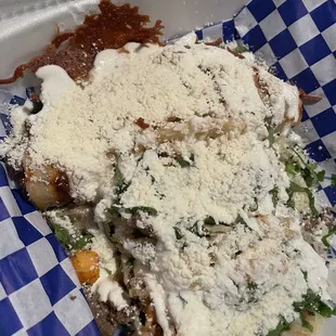 Steak and Shrimp Streak Tacos (x2) and Crispy Zip Steak Taco (x1)