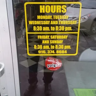 Store hours