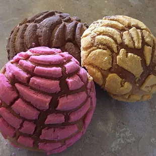 three different types of cookies