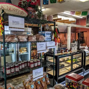 a variety of food items