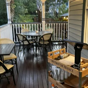 outside