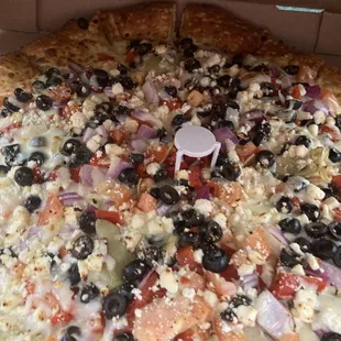 Mediterranean pizza ex large