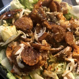 Grilled Buffalo chicken salad