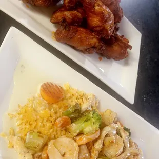 bbq wings, chicken wings and fried chicken, fried chicken wings, poultry, fried chicken, chicken wings, chicken, food, bbq chicken