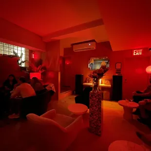 Inside the speakeasy, view from the bar