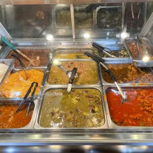 a variety of food items