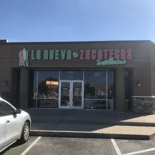 the front of the store