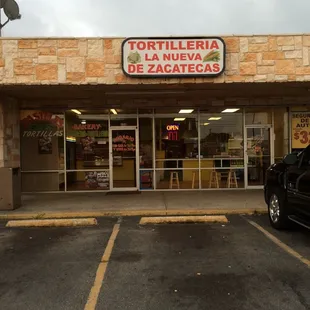 the front of the store