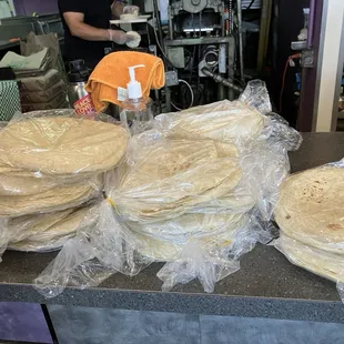 Fresh tortillas for sale