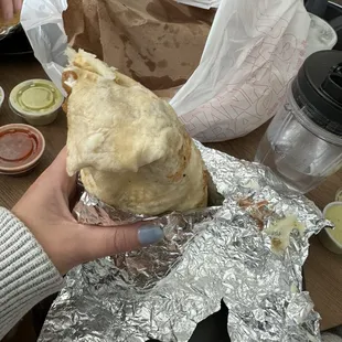 Big Breakfast Burrito with carnitas