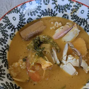 Fish and crab soup