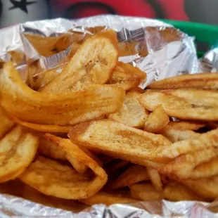 Breakfast comes with plantains
