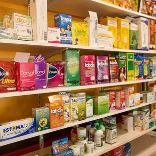 shelves of dog food